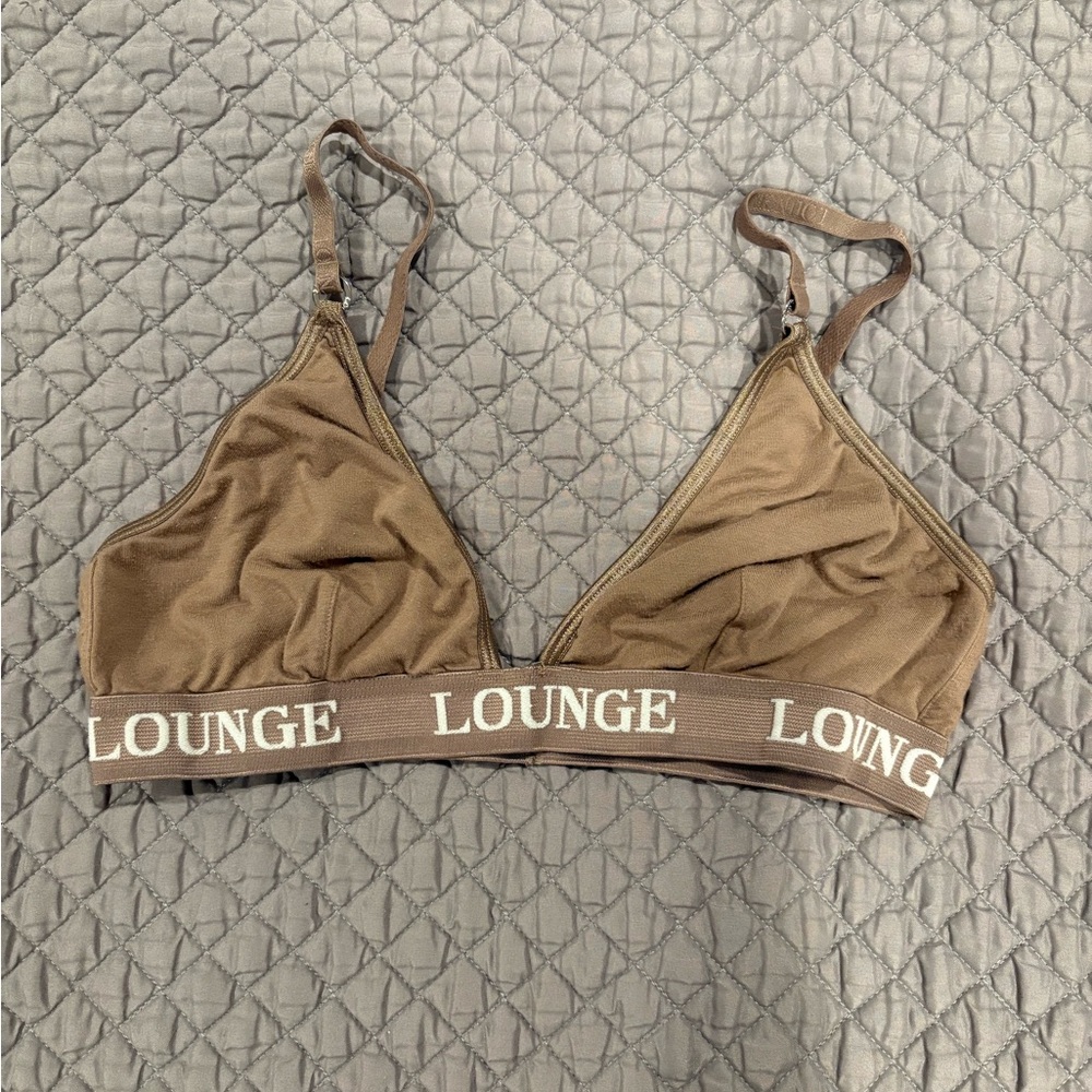 Lounge Brown Triangle Bralette